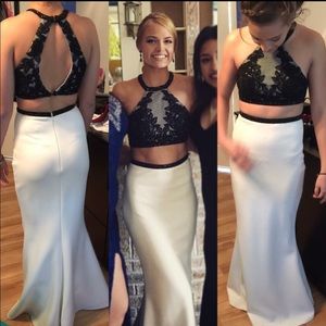 White prom dress